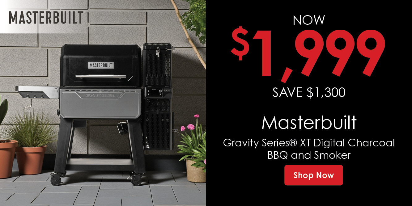 Now $1999 Save $1300 Masterbuilt Gravity Series® XT Digital Charcoal BBQ and Smoker | Shop Now